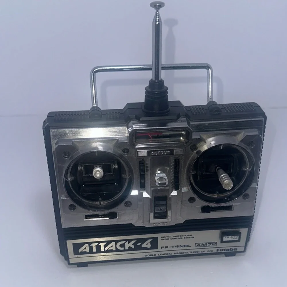 Vintage Futaba Attack-4 Transmitter FP-T4NBL Channel 54 72.870 MHz Airplane Only